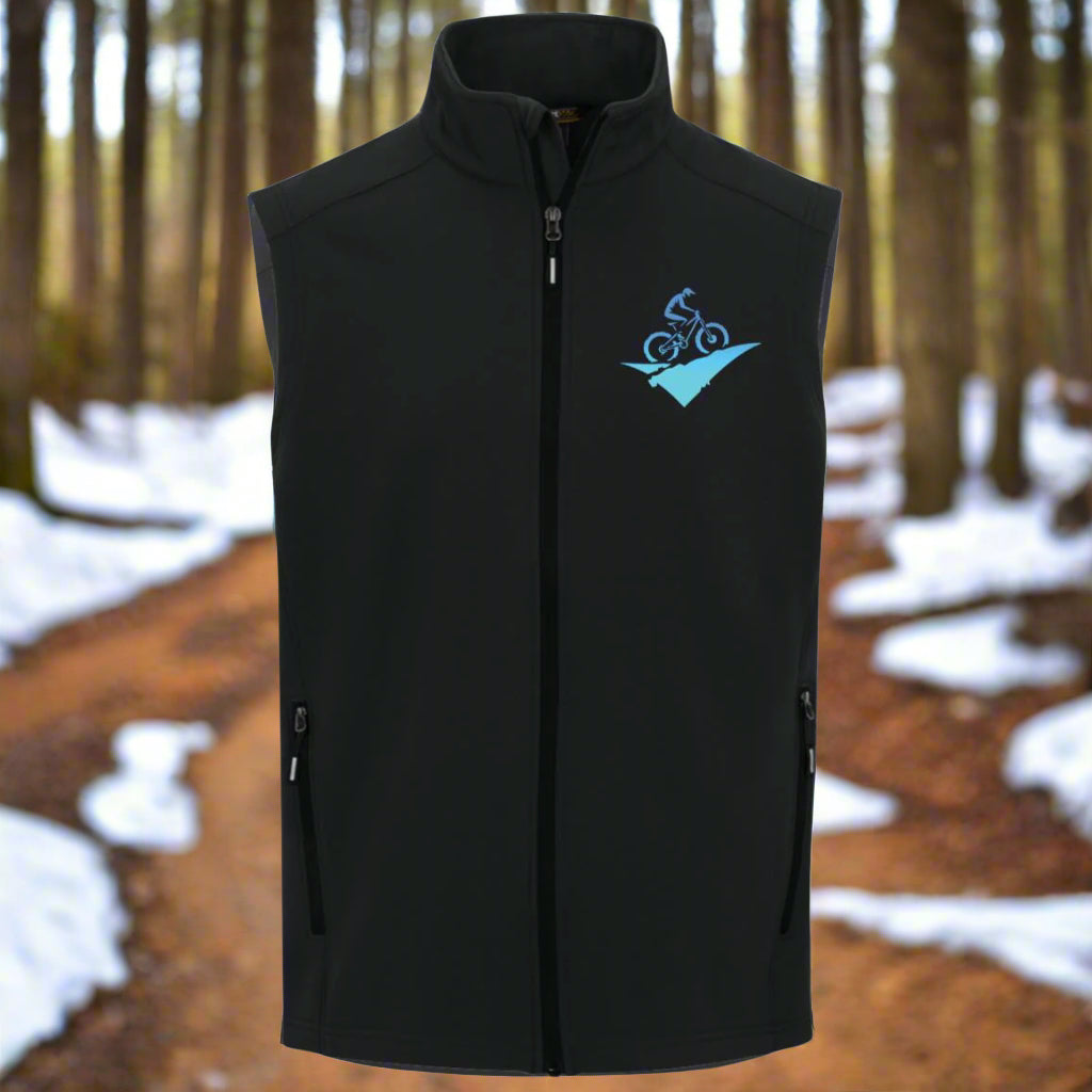 Mens Winter vest jacket fat biking jacket black