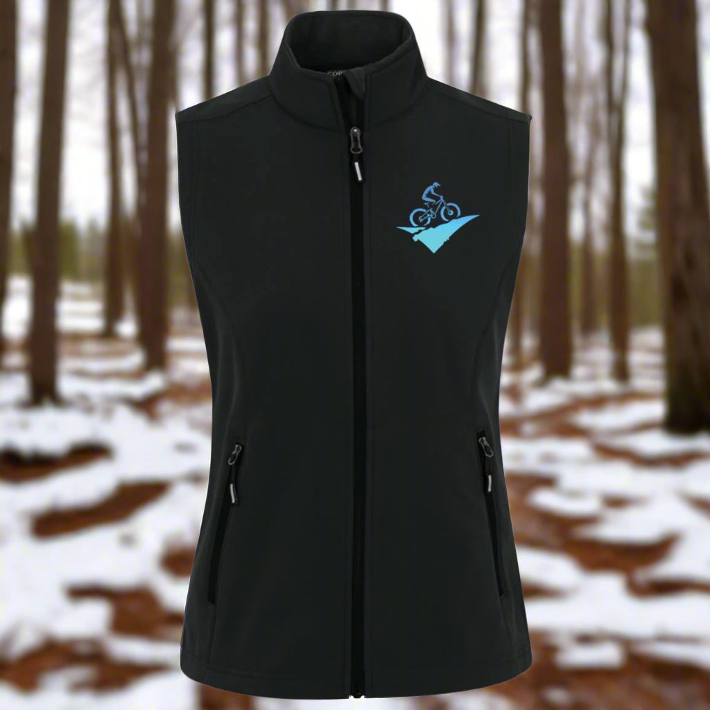 Womens Winter vest jacket fat biking jacket black