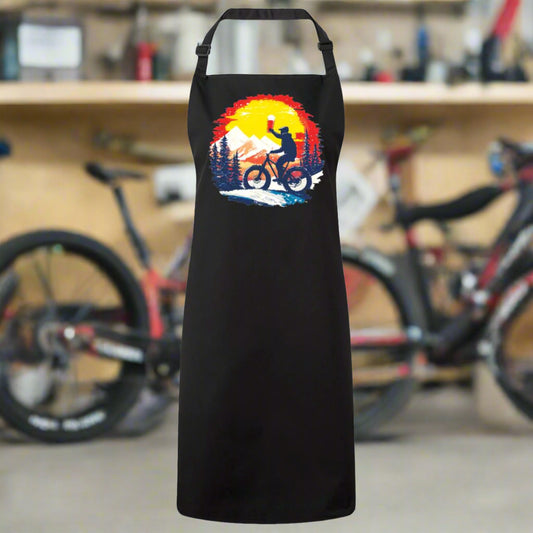 Fat Bike Life Bike Mechanic Bib Apron - Fat Bike Asinine