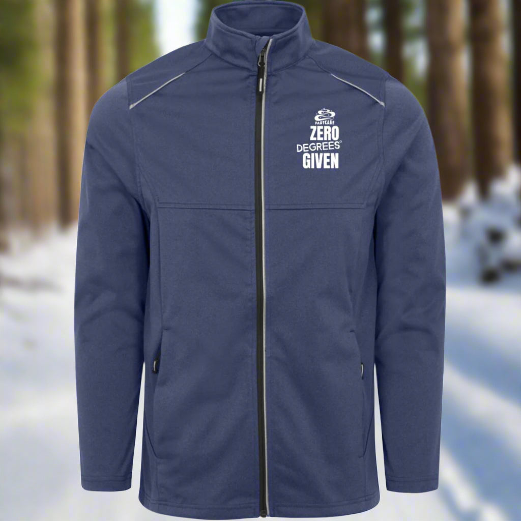 Mens FADYCAKE Winter Cycling Weatherproof Tech Soft-Shell Jacket navy