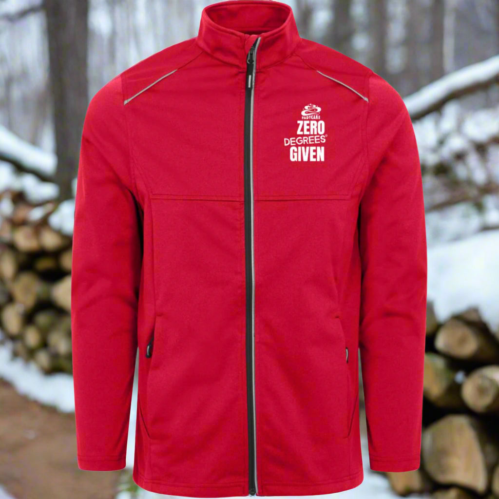 Mens FADYCAKE Winter Cycling Weatherproof Tech Soft-Shell Jacket red