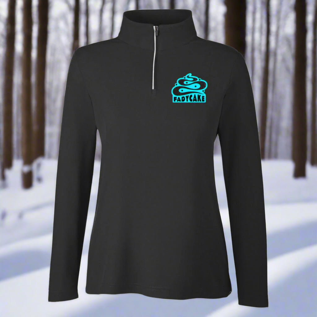 Womens FADYCAKE Quarter Zip Base Layer