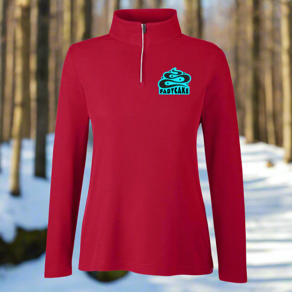 Womens FADYCAKE Quarter Zip Base Layer