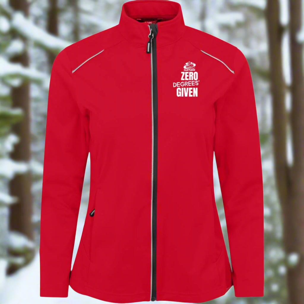 Womens FADYCAKE Winter Cycling Weatherproof Tech Soft-Shell Jacket red