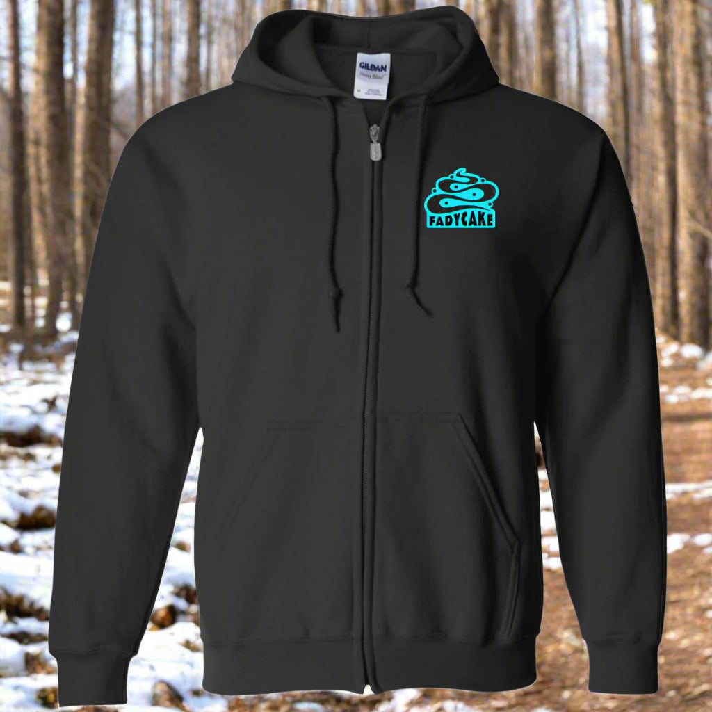 FADYCAKE Logo Ice Blue Full Zip Hoody