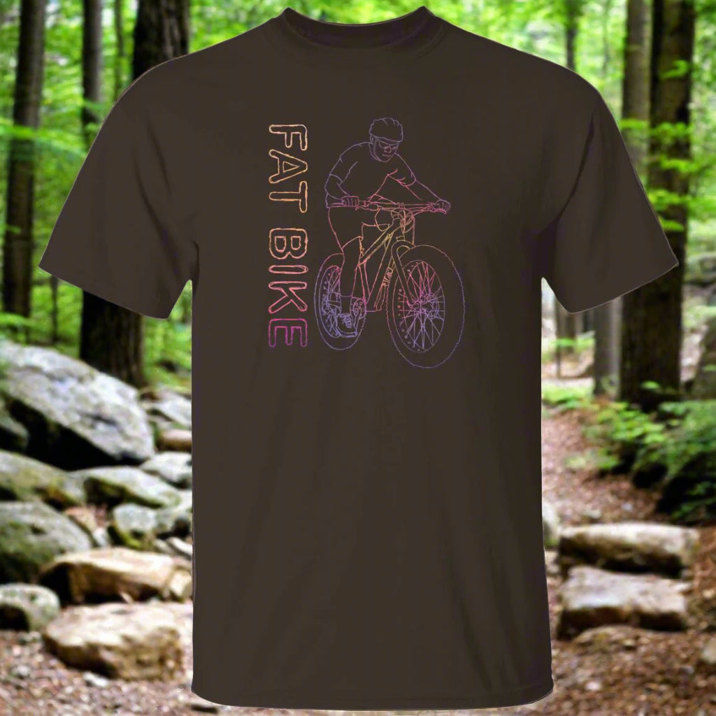Neon Bike Hand Drawing T-Shirt