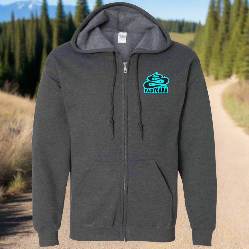 FADYCAKE Logo Ice Blue Full Zip Hoody