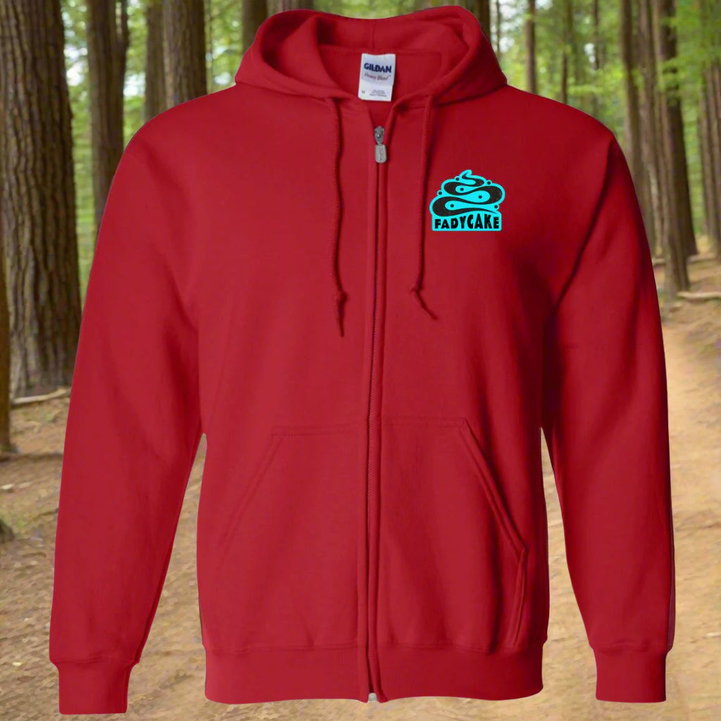 FADYCAKE Logo Ice Blue Full Zip Hoody