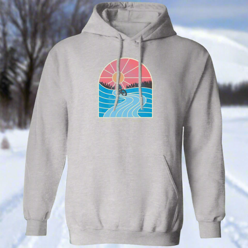 Groomed Trail Fat Bike Ride Pullover Hoody