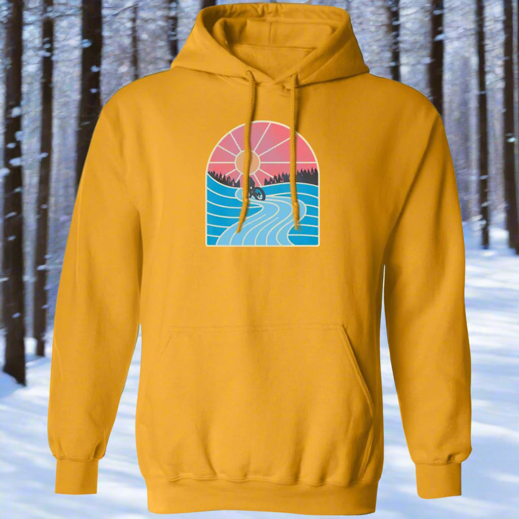 Groomed Trail Fat Bike Ride Pullover Hoody