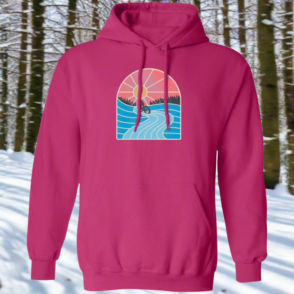 Groomed Trail Fat Bike Ride Pullover Hoody
