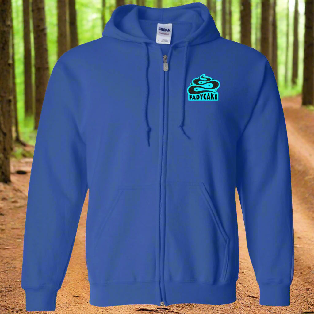 FADYCAKE Logo Ice Blue Full Zip Hoody