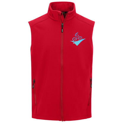 Mens Winter vest jacket fat biking jacket red