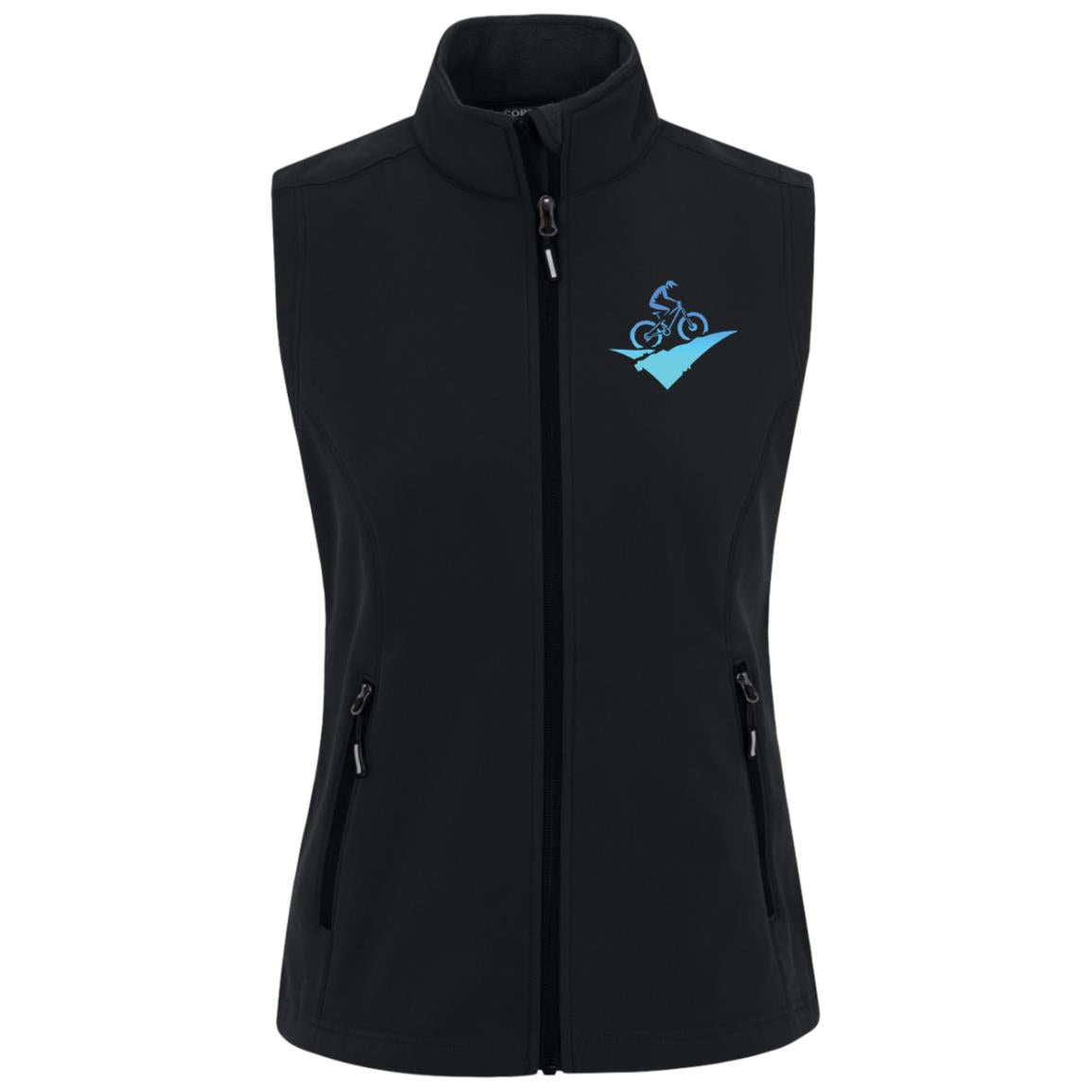 Womens Winter vest jacket fat biking jacket black