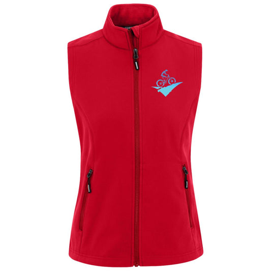 Womens Winter vest jacket fat biking jacket red