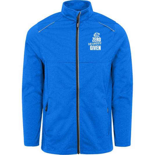 Mens FADYCAKE Winter Cycling Weatherproof Tech Soft-Shell Jacket blue
