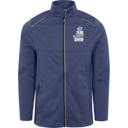Mens FADYCAKE Winter Cycling Weatherproof Tech Soft-Shell Jacket navy