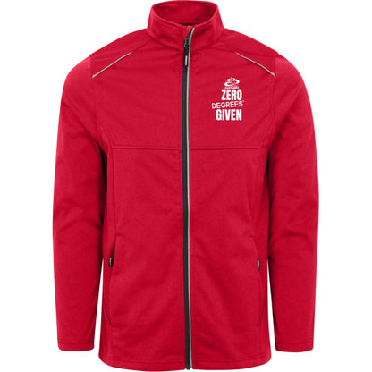 Mens FADYCAKE Winter Cycling Weatherproof Tech Soft-Shell Jacket red