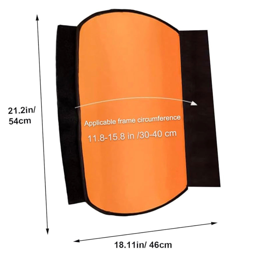Water and electricity don't do well together! Keep your eBike battery safe from the elements and grime with our neoprene Weatherproof Battery Cover with Velcro. This super easy to install solution will keep your eBike battery protected. One size fits most. Tested on small to large batteries, this should fit most eBikes. Reflective embellishments on both sides for added visibility at night.