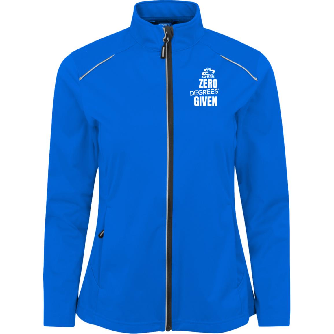 Womens FADYCAKE Winter Cycling Weatherproof Tech Soft-Shell Jacket blue