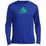 FADYCAKE Logo Ice Blue Long Sleeve Riding Shirt