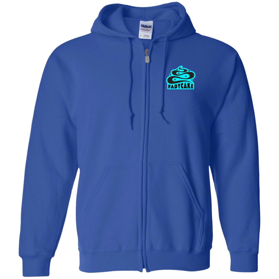 FADYCAKE Logo Ice Blue Full Zip Hoody