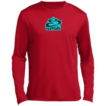 FADYCAKE Logo Ice Blue Long Sleeve Riding Shirt