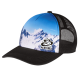 FADYCAKE Snow Cap Trucker Hat with Reflective Logo | FADYCAKE | Fat Bike Asinine